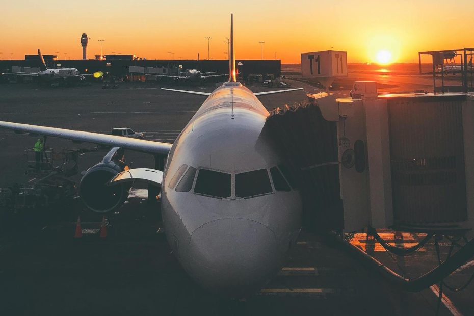 Airplane at the airport